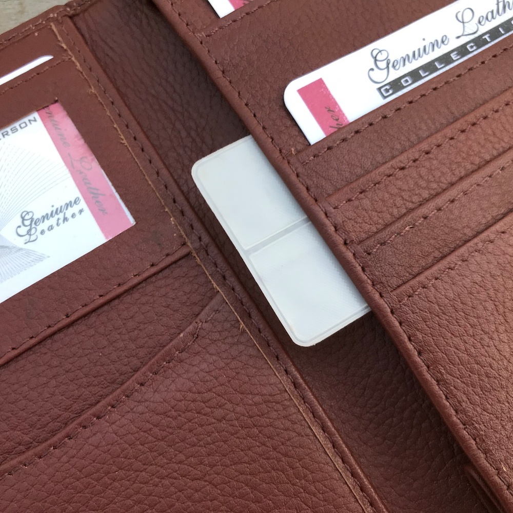 Supreme Leather Passport Cover Brown Handmade - Picture 5 of 8